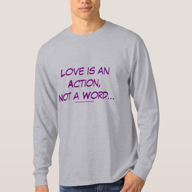 Camiseta El amor no es una palabra (Anverso)