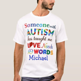 CAMISETA EL AMOR NO NECESITA AUTISMO DE PALABRAS