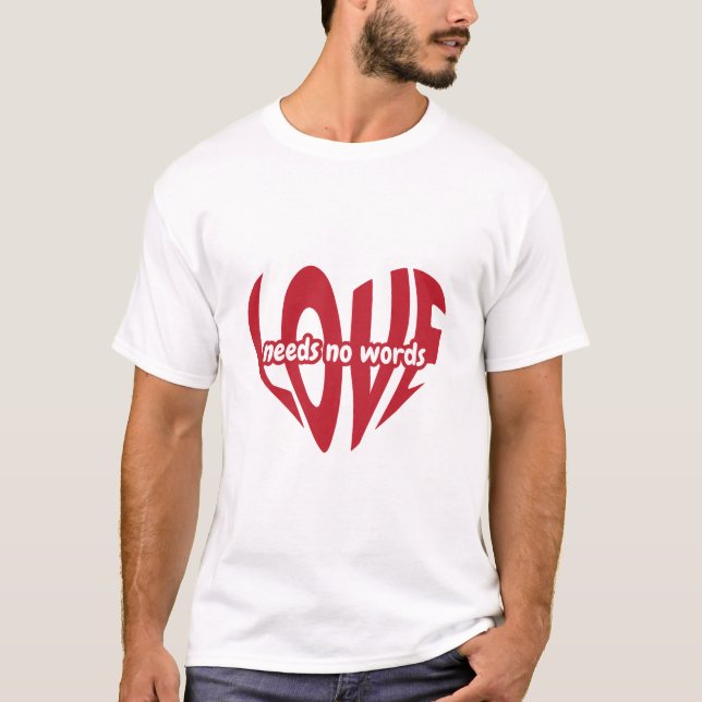 Camiseta El amor no necesita palabras (Anverso)