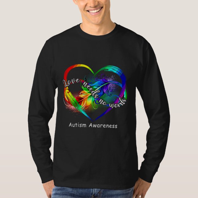 Camiseta El amor no necesita palabras El autismo habla el i (Anverso)
