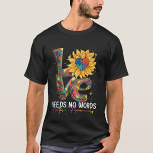 Camiseta El amor no necesita palabras para flamear el autis
