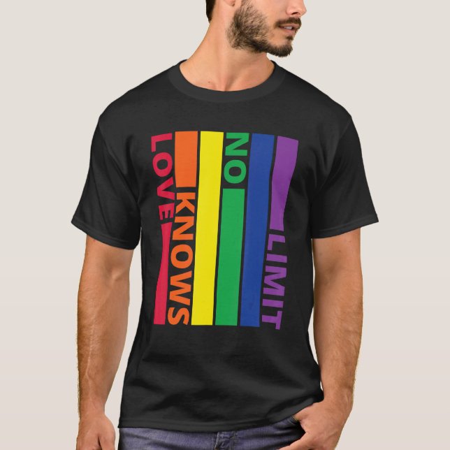 Camiseta El Amor No Sabe Límite Mes De Conciencia Lgtb Para (Anverso)