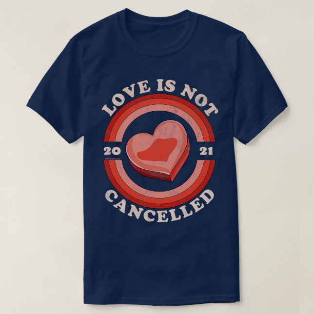 Camiseta El amor no se cancela 2021 Candy Heart Retro Distr (Diseño del anverso)