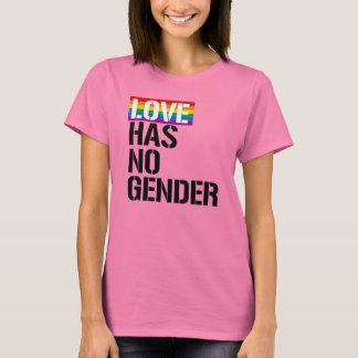 Camiseta El amor no tiene género - - Derechos LGBTQ -