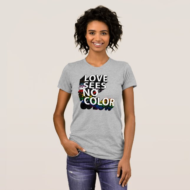 CAMISETA EL AMOR NO VE COLOR (Anverso completo)