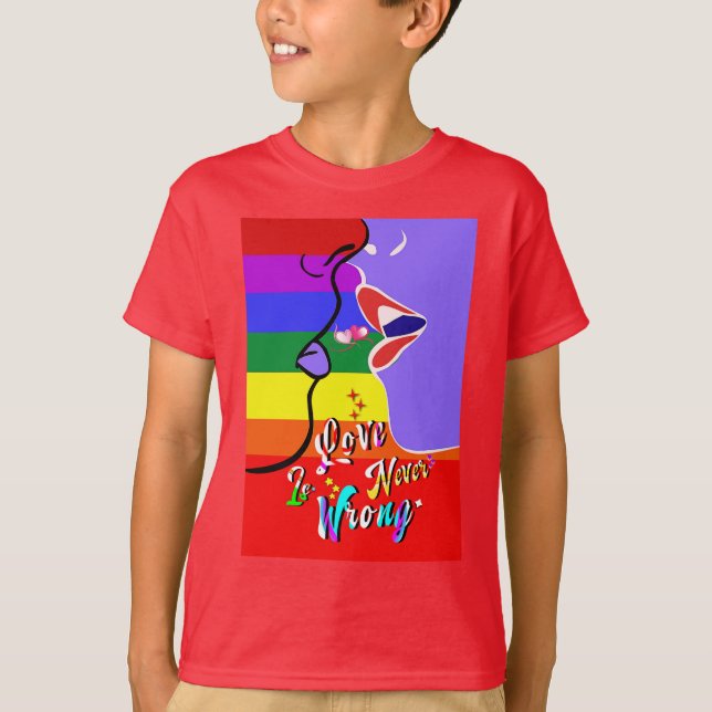Camiseta El amor nunca es orgullo equivocado (Anverso)