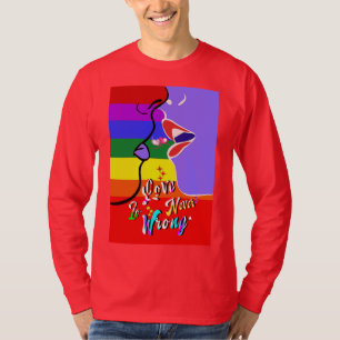 Camiseta El amor nunca es orgullo equivocado