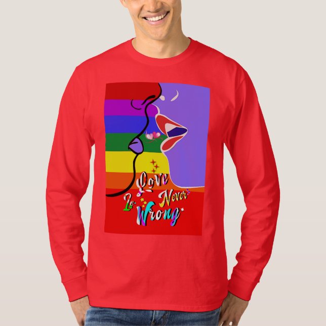 Camiseta El amor nunca es orgullo equivocado (Anverso)