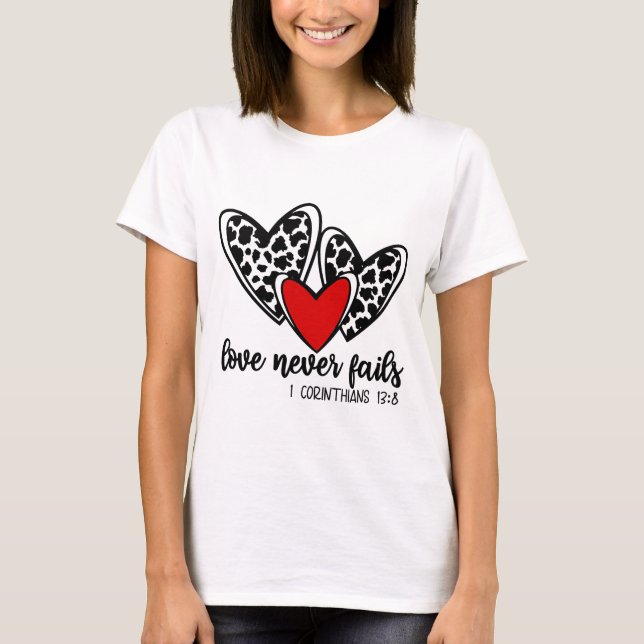 Camiseta El amor nunca falla (Anverso)