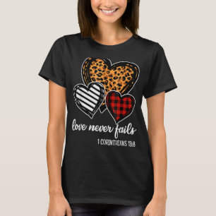 Camiseta El amor nunca falla el cristiano religioso Valenti
