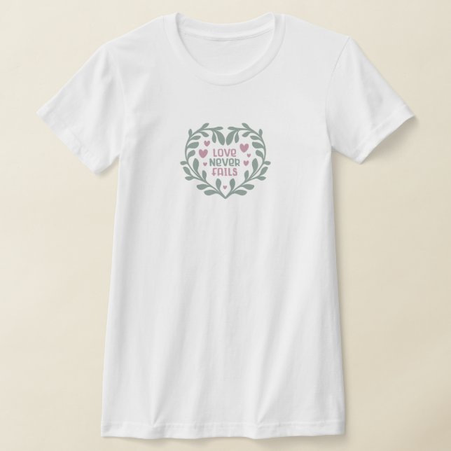 Camiseta El amor nunca falla - Valentine Hearts Gift T-Shir (Distribución)