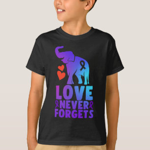 Camiseta El amor nunca olvida el elefante de Alzheimer 1