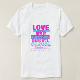 CAMISETA EL AMOR NUNCA SE RINDE