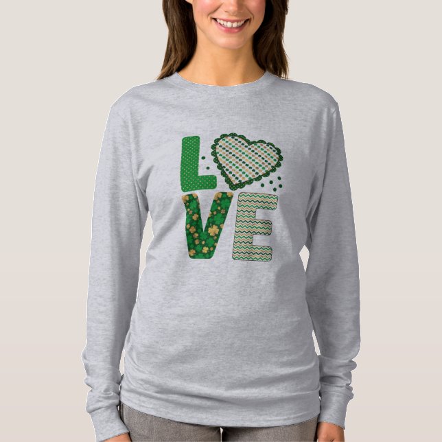 Camiseta El amor por el Día de San Patricio (Anverso)