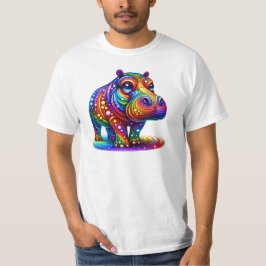 Camiseta El amor por Hippo en los colores del arcoiris: par