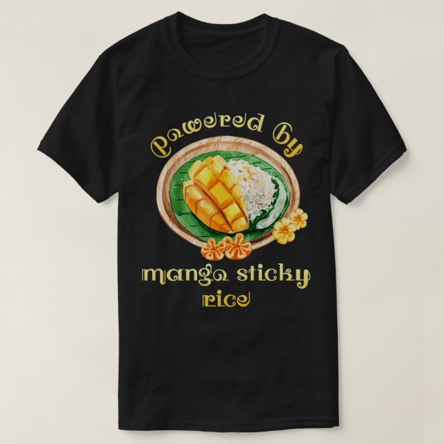 Camiseta El amor por la comida callejera tailandesa impulsa (Diseño del anverso)