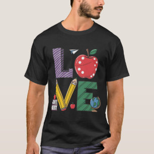 Camiseta El Amor por la Enseñanza Celebra y Honra a los Edu