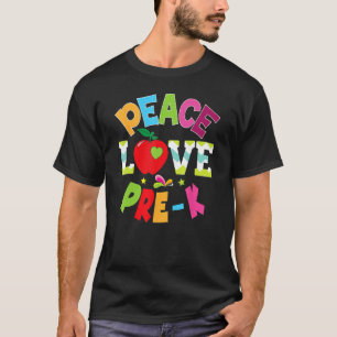 Camiseta El amor por la paz antes de que el profesor de pri
