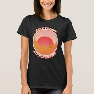 Camiseta El amor por la paz de los hippie y la tristeza ret