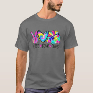 Camiseta El amor por la paz de los tiros alienta a los Chic