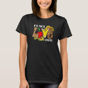 Camiseta El amor por la paz inspira el girasol