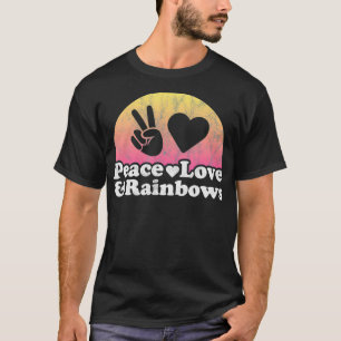 Camiseta El amor por la paz y el arcoiris