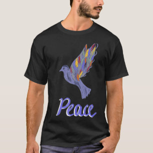 Camiseta El amor por la paz y el arte retro