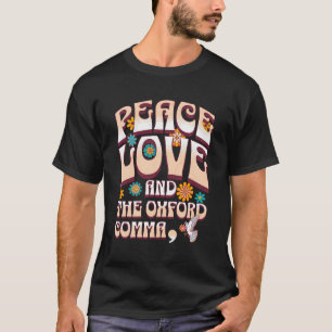 Camiseta El Amor Por La Paz Y La Gramática En Inglés De Oxf