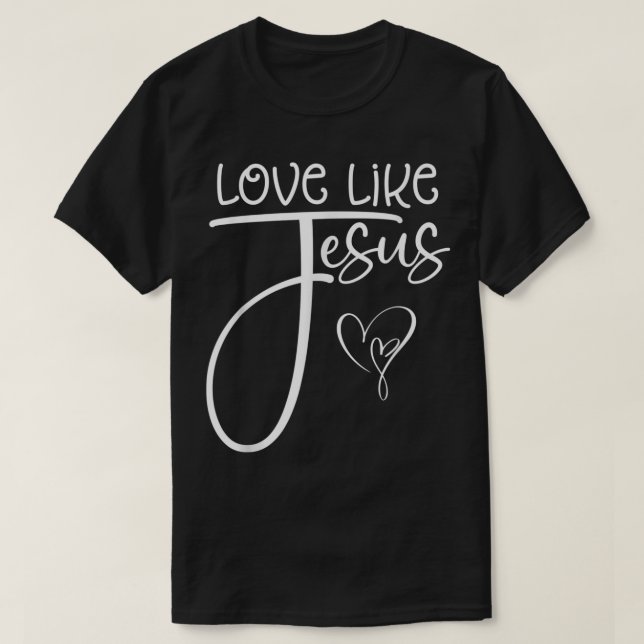 Camiseta El amor religioso cristiano de moda como la camise (Diseño del anverso)