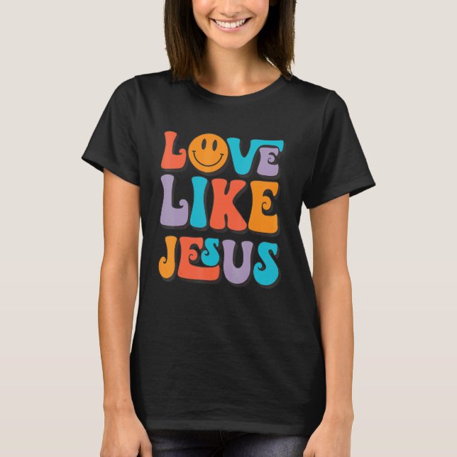 Camiseta El amor retro como Jesús Feliz Cara Estética 1 (Anverso)