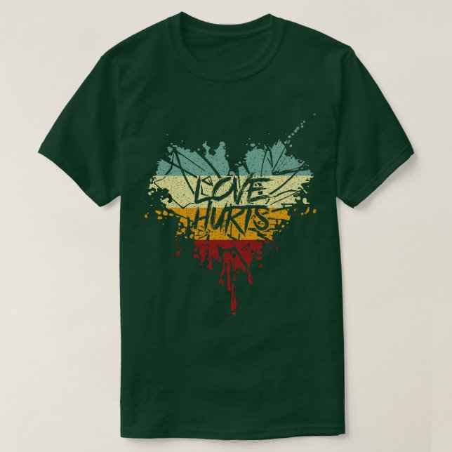 Camiseta El amor retro duele (Diseño del anverso)