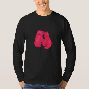 Camiseta El amor retro el boxeo rojo guantes boxeador diver