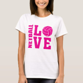 Camiseta El amor rosado de Netball, Netball