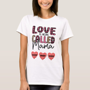 Camiseta El amor se llama mamá, regalo de mamá Personalizab
