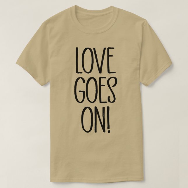 Camiseta El amor se pone negro (Diseño del anverso)