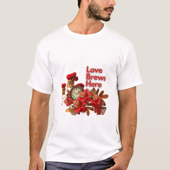 Camiseta El amor se produce aquí - Celebra el amor de este  (Anverso)