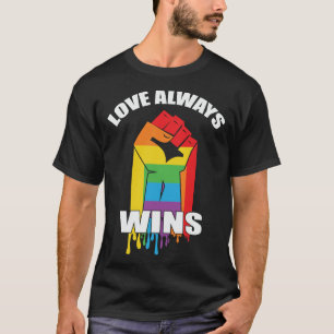 Camiseta El amor siempre gana a los homosexuales LGBT