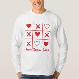 Camiseta El amor siempre gana el día de San Valentín