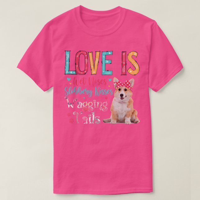 Camiseta El amor son las narices mojadas Besos de escabeche (Diseño del anverso)