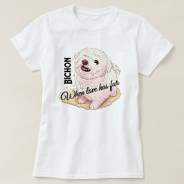 Camiseta El amor tiene Bichon Fur 