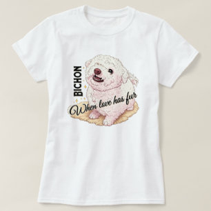 Camiseta El amor tiene Bichon Fur