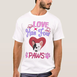 Camiseta El amor tiene cuatro patas El día de San Valentín