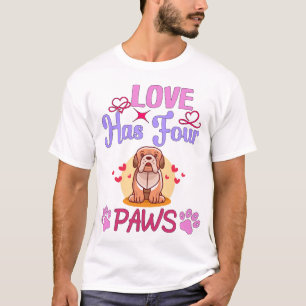 Camiseta El amor tiene cuatro patas El día de San Valentín 