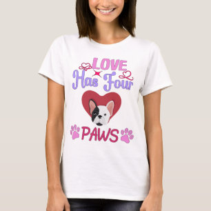Camiseta El amor tiene cuatro patas El día de San Valentín 
