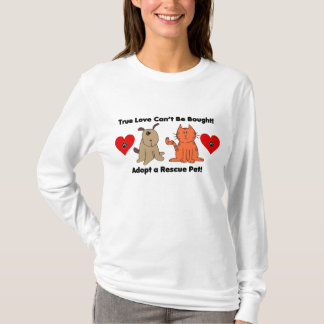 Camiseta El amor verdadero no puede ser comprado: Perro y