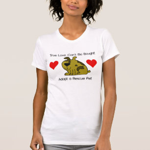 Camiseta El amor verdadero no se puede comprar - perro