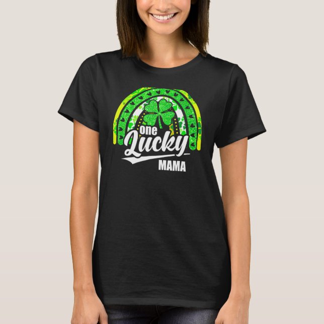 Camiseta El amor verde arcoiris irlandés Patrick's Day One (Anverso)