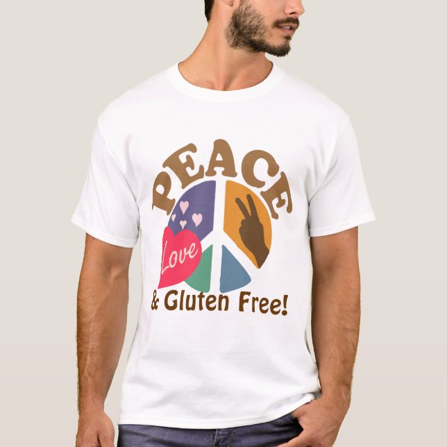 Camiseta El amor y el gluten de la paz liberan (Anverso)
