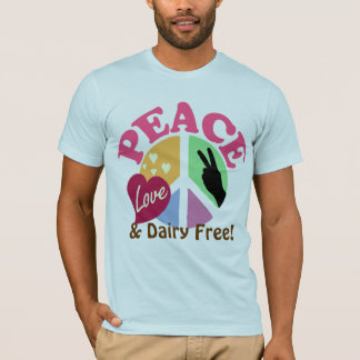 Camiseta El amor y la lechería de la paz liberan