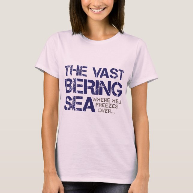 CAMISETA EL AMPLIO MAR DE BERING. (Anverso)
